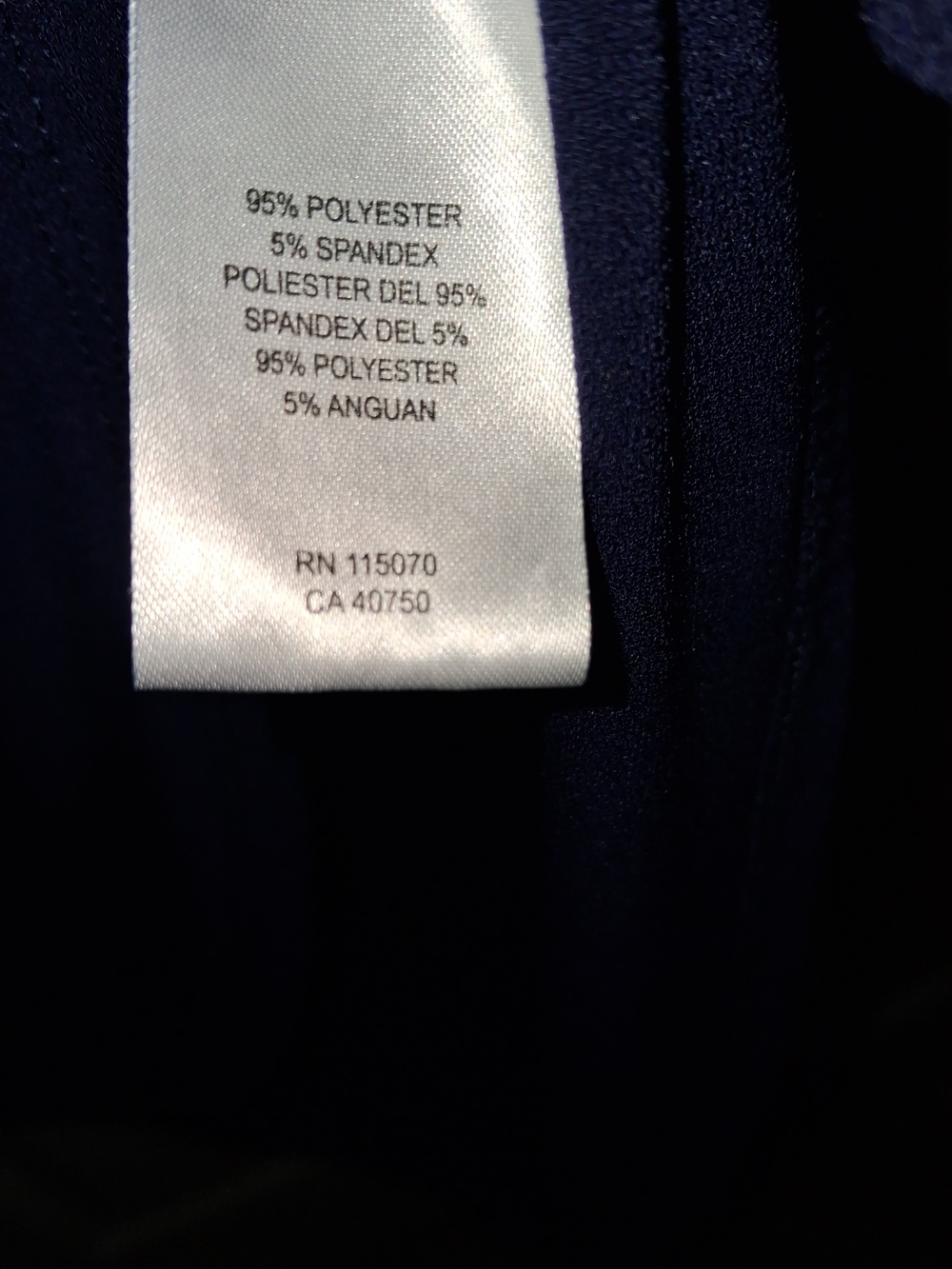 Nina Leonard Navy Blue Long Sleeve Dress - Picture 5 of 9